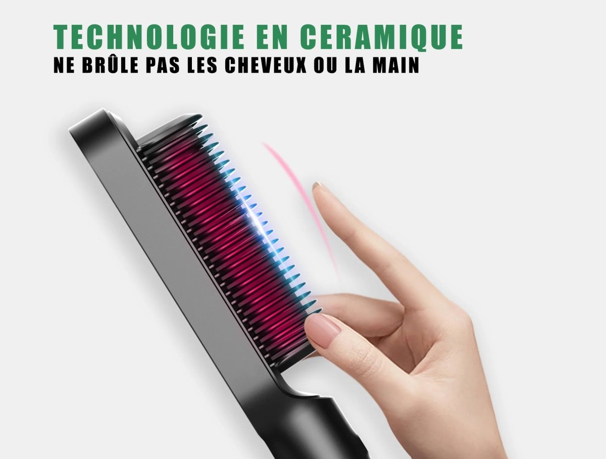 ALSANCIA - HairMaster Duo - Lisseur 2 en 1 + Brosse Offerte