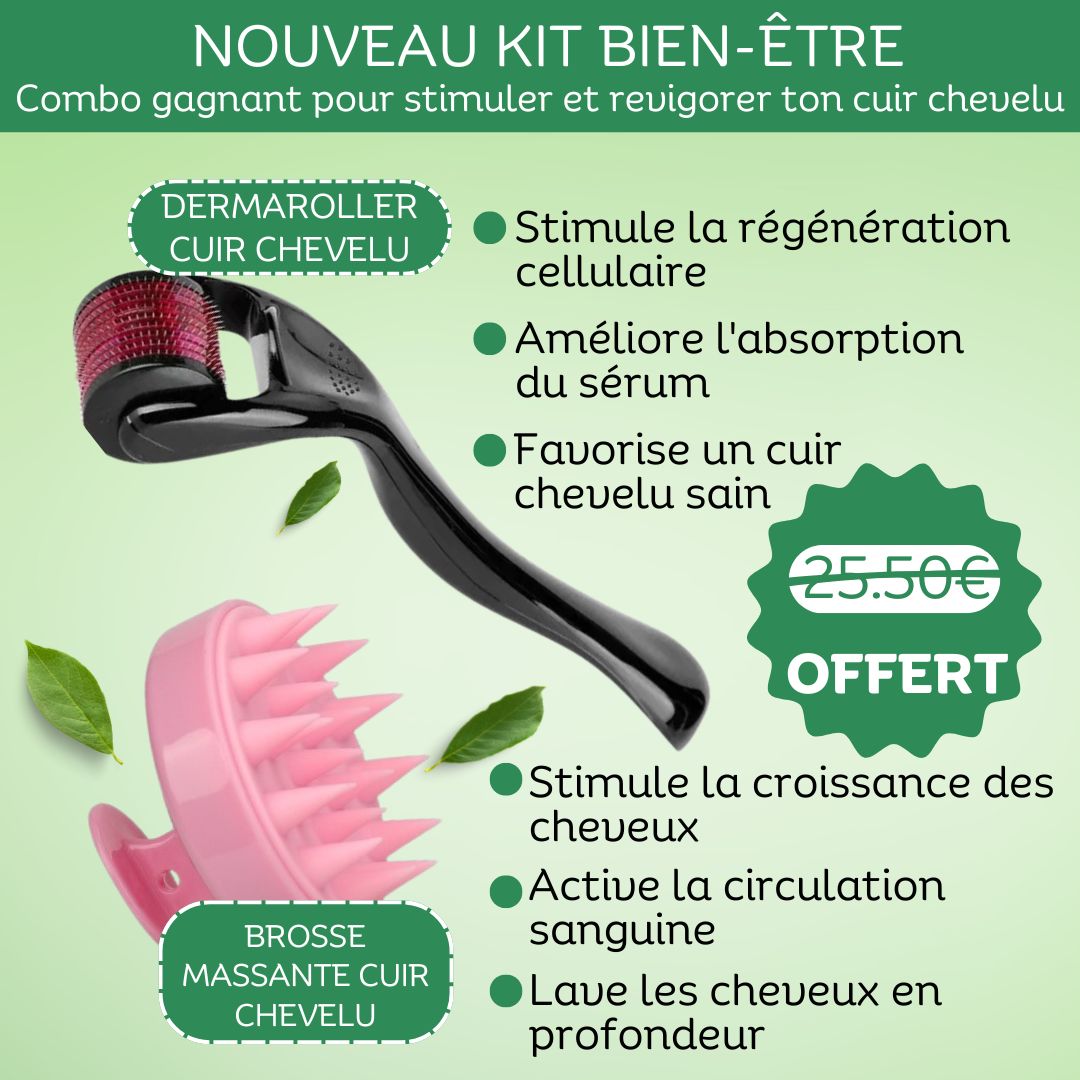 Sérum de Croissance Naturel au Romarin + Kit Bien-Être Offert